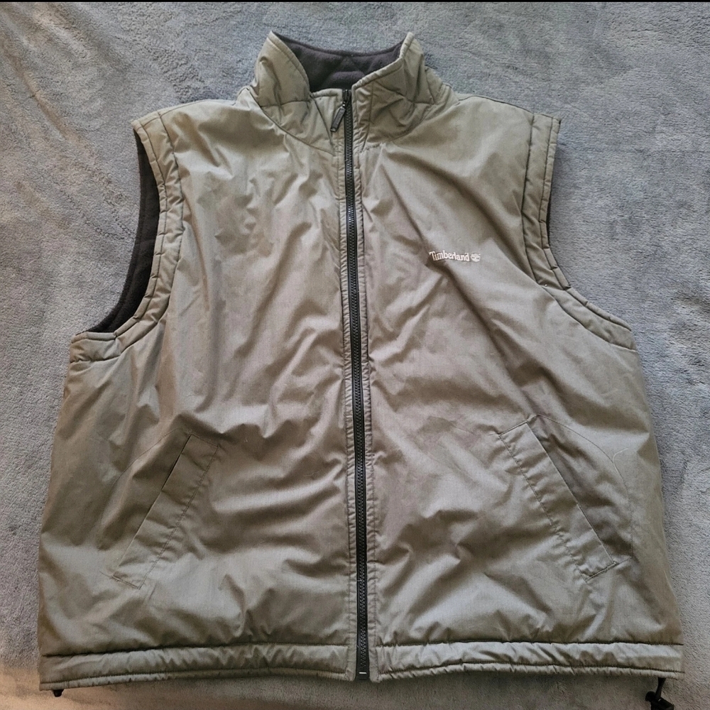 Timberland Authentic Weathergear Men’s Puffer Vest Size XL Grayish Green